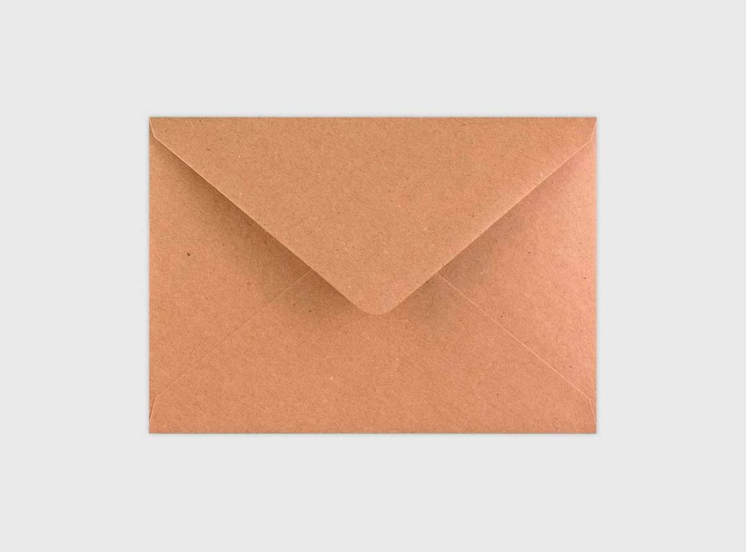 Sobre kraft invitaciones de boda Zaragoza