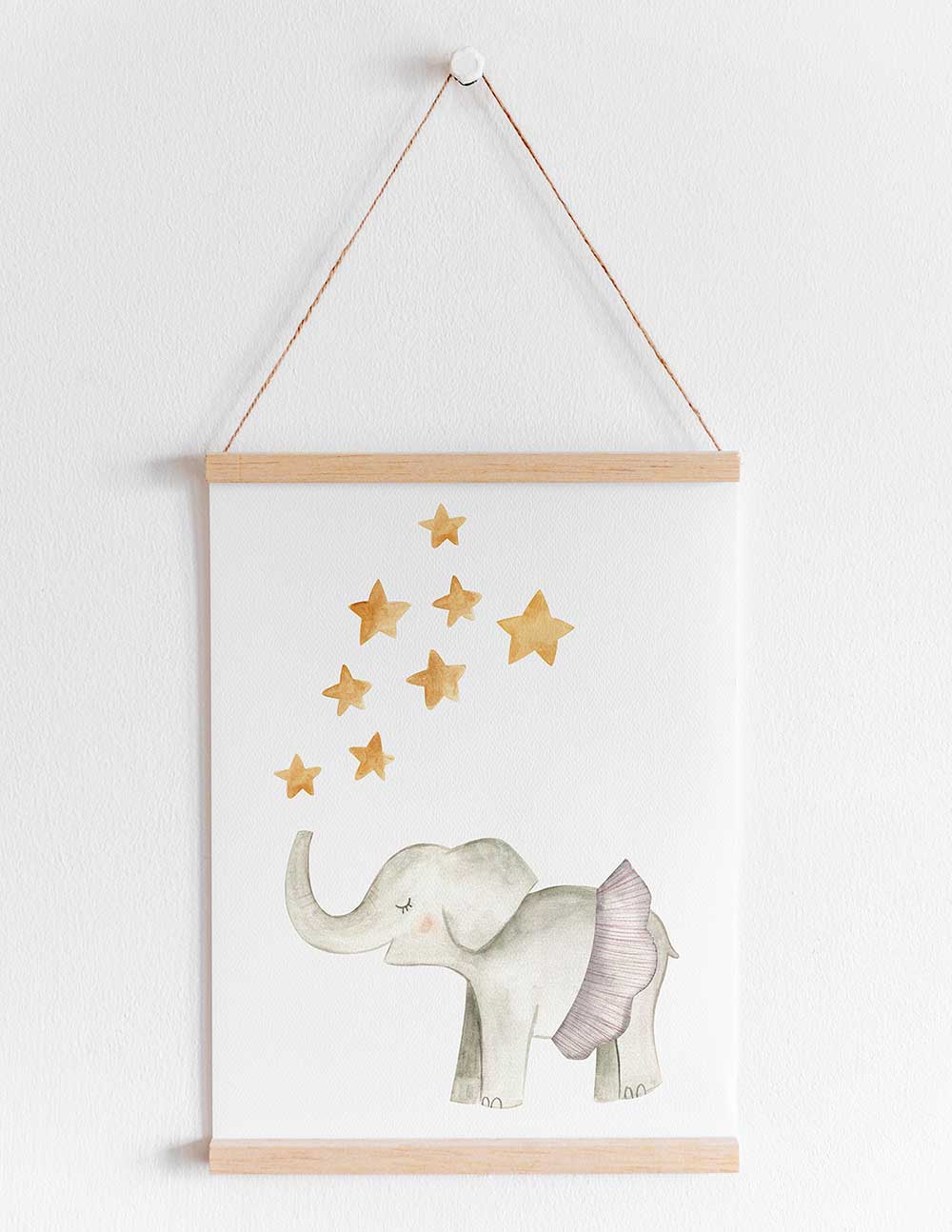 Lámina Infantil Elefante Con Estrellas The Sweet Dates