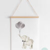 Lámina infantil elefante con globos habitación