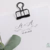 sello de caucho hojas 3 en madera barato elegante para estampar en invitaciones de boda