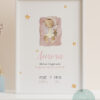 Lamina nacimiento bebe durmiendo estrellas personalizada Zaragoza barata