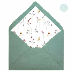 Sobre Artesanal forrado flores silvestres