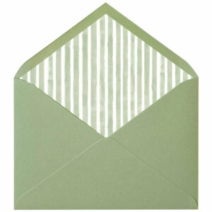 Sobre C5 Aguacate forrado para invitaciones de boda